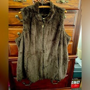 Dennis Basso Faux Fur vest